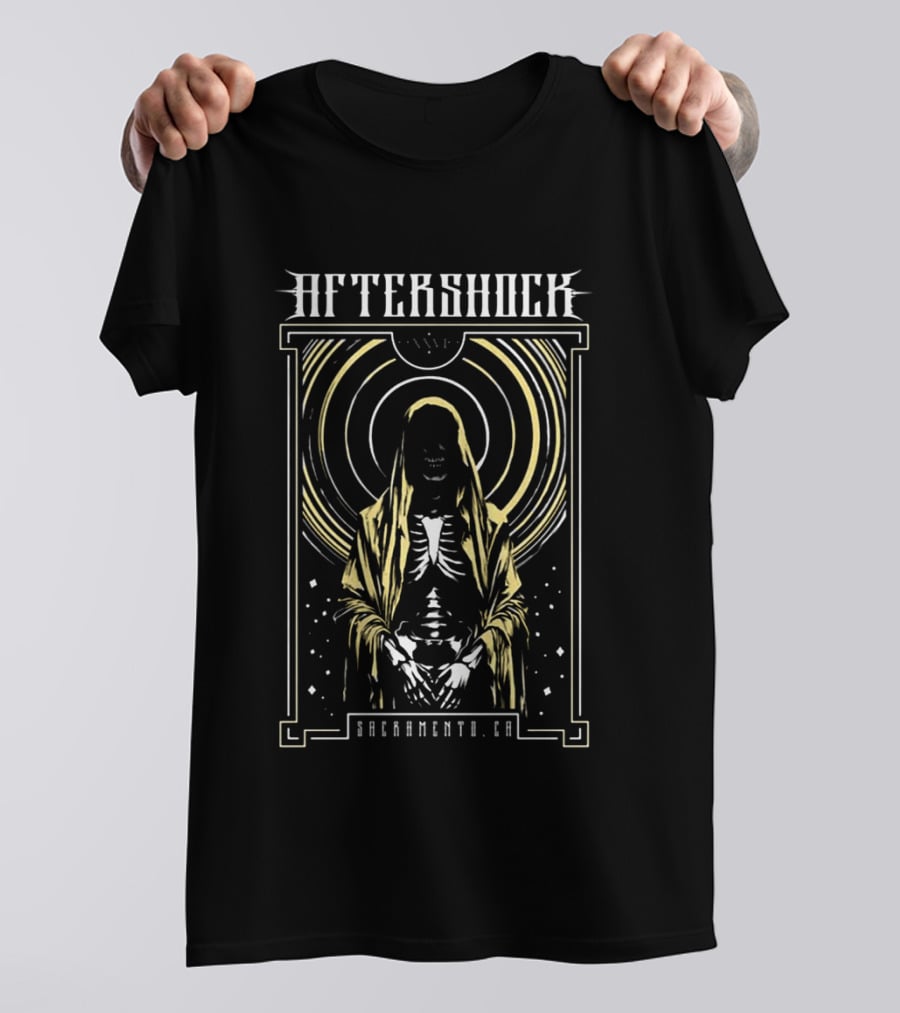 Aftershock Festival Sacramento CA Night Wish October 1 4 2026 Skeleton T-Shirt