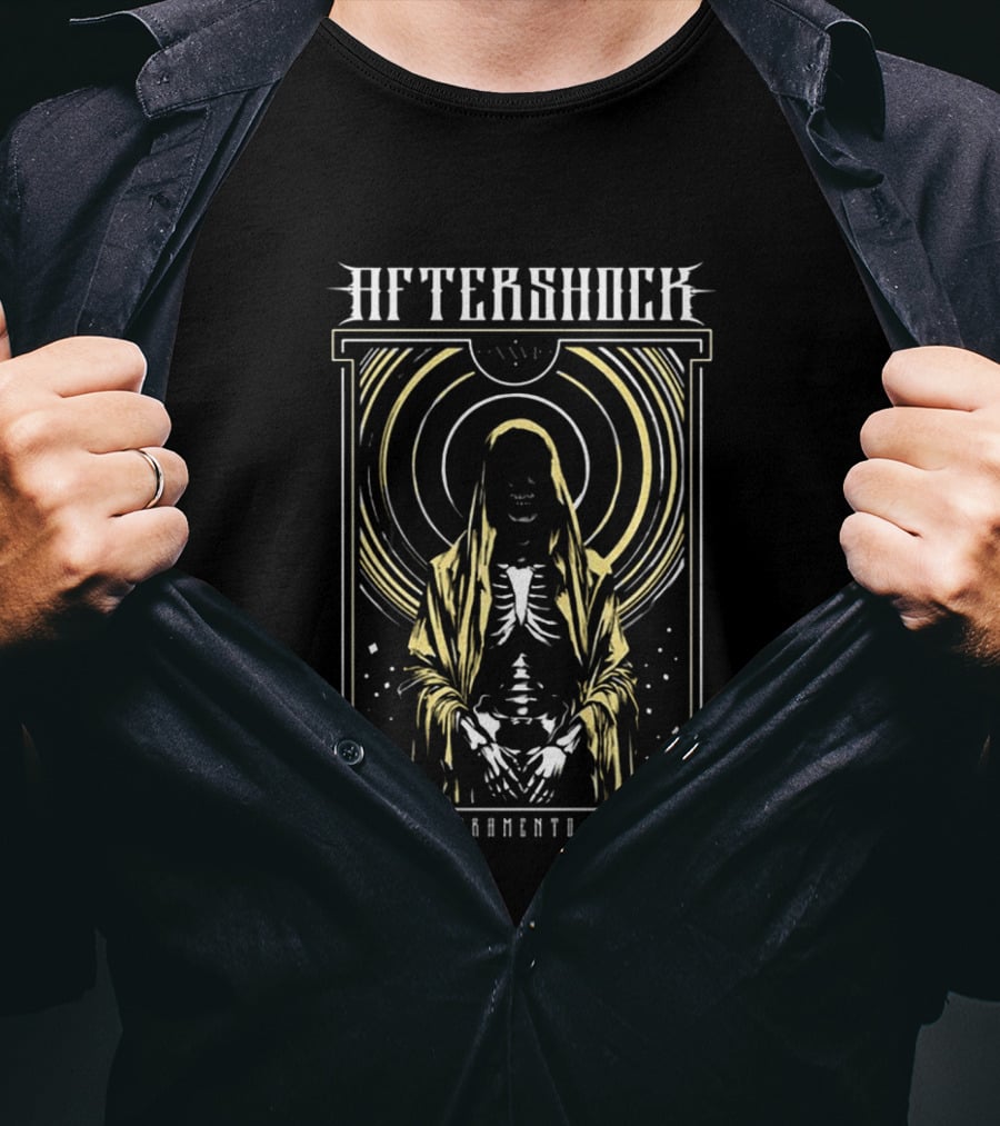 Aftershock Festival Sacramento CA Night Wish October 1 4 2026 Skeleton T-Shirt