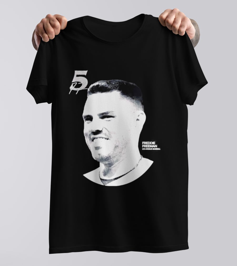 Freddie Freeman Number 5 Los Angeles Dodgers MLB 2026 Lineage Series T-Shirt