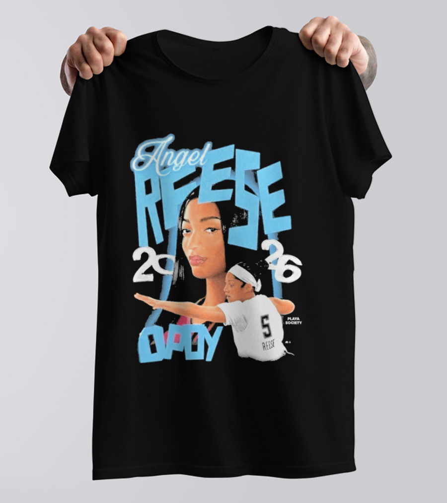Angel Reese 2026 DPOY Basketball Player T-Shirt