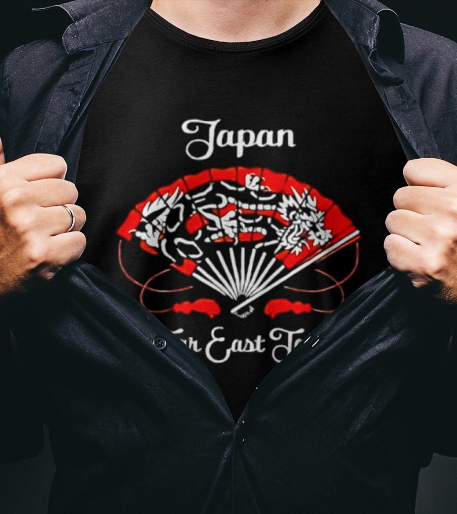 Japan Far East Tour David Sylvian New Wave Red Fan T-Shirt
