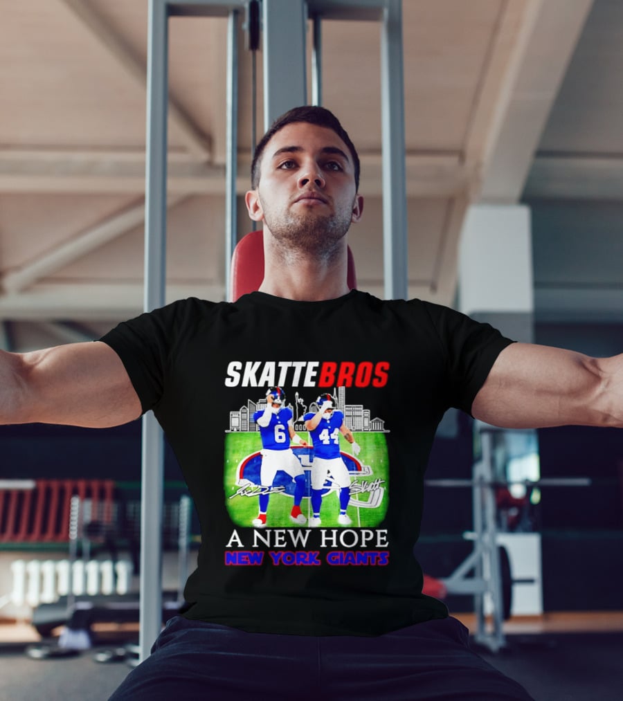 Skattebros Jaxson Dart Cam Skattebo New York Giants A New Hope T-Shirt