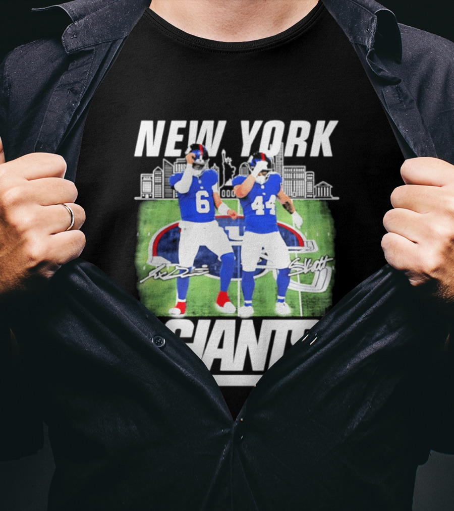 New York Giants Jaxson Cam Signatures Stadium T-Shirt