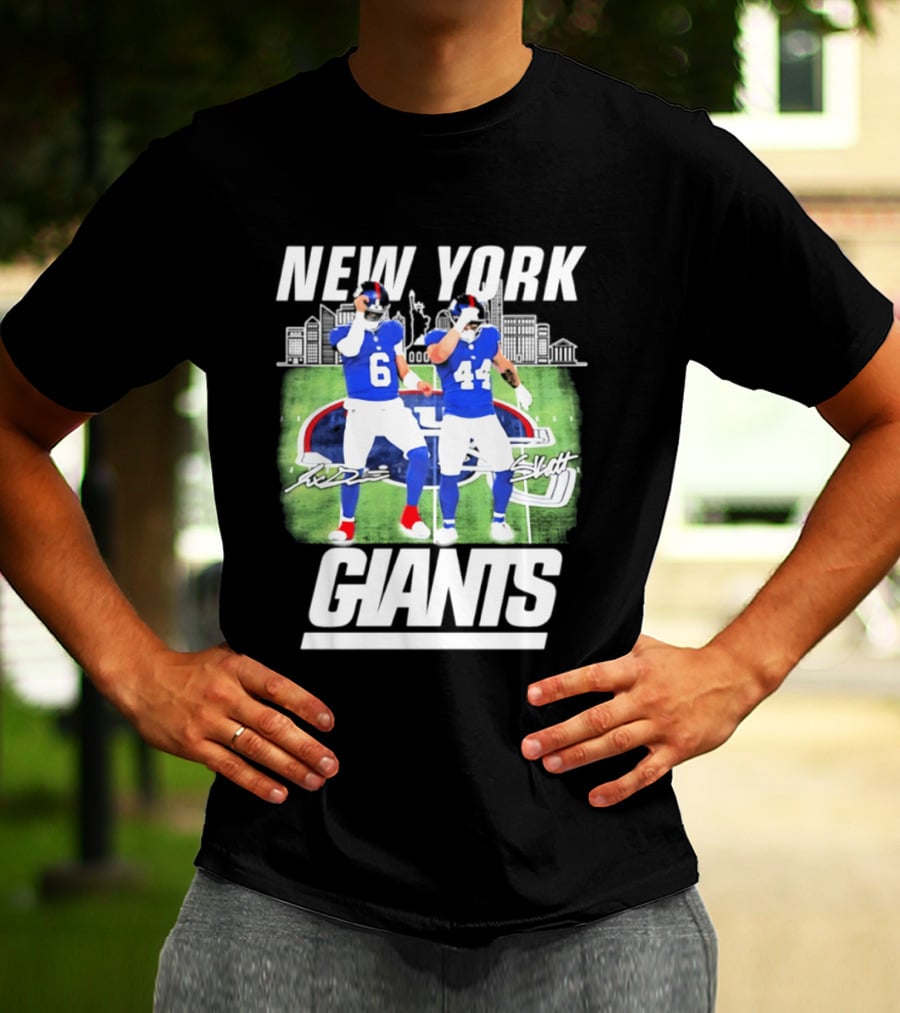 New York Giants Jaxson Cam Signatures Stadium T-Shirt