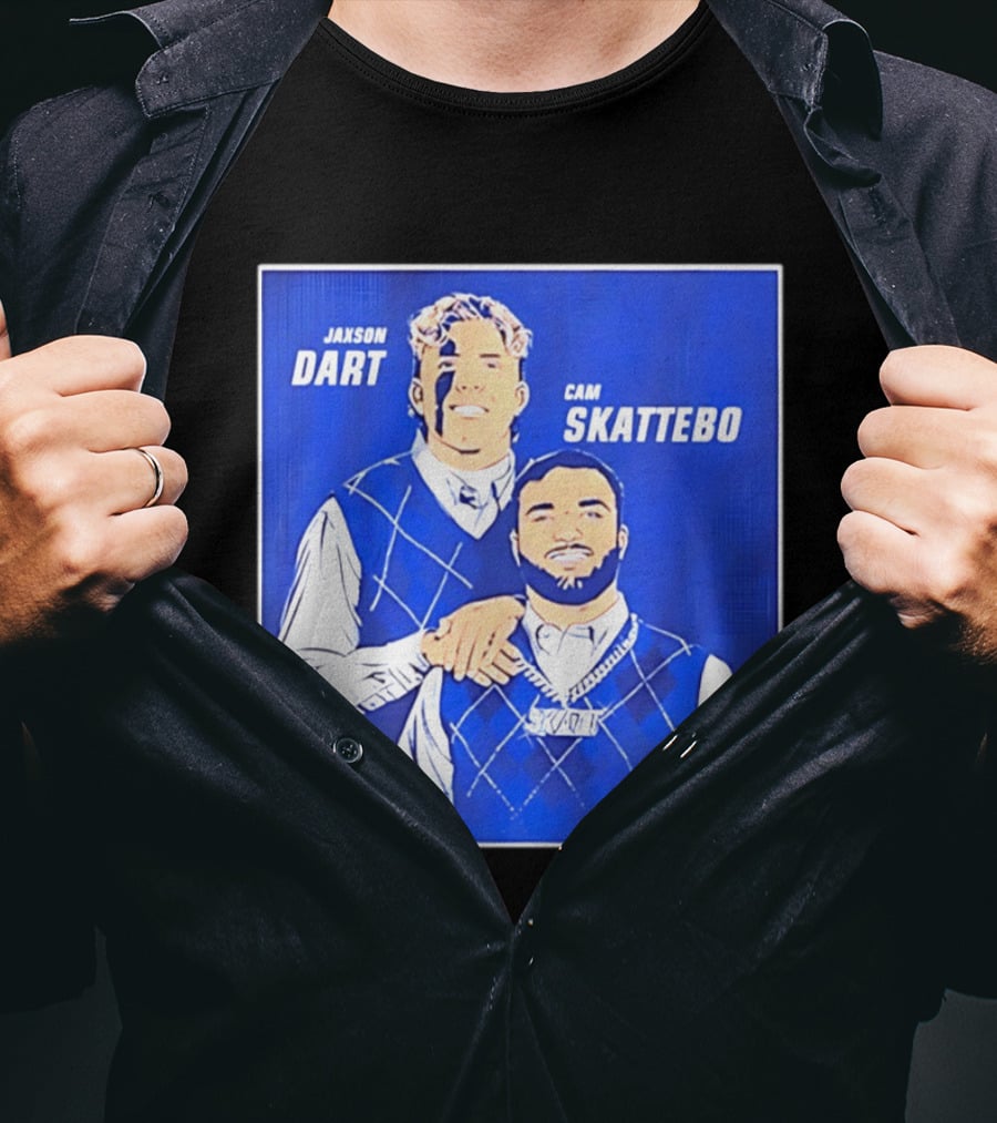 Jaxson Dart Cam Skattebo Step Brothers New York Giants Comedy T-Shirt