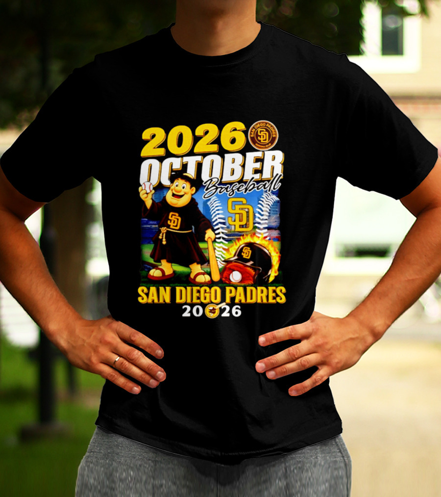 San Diego Padres 2026 October Baseball Postseason T-Shirt