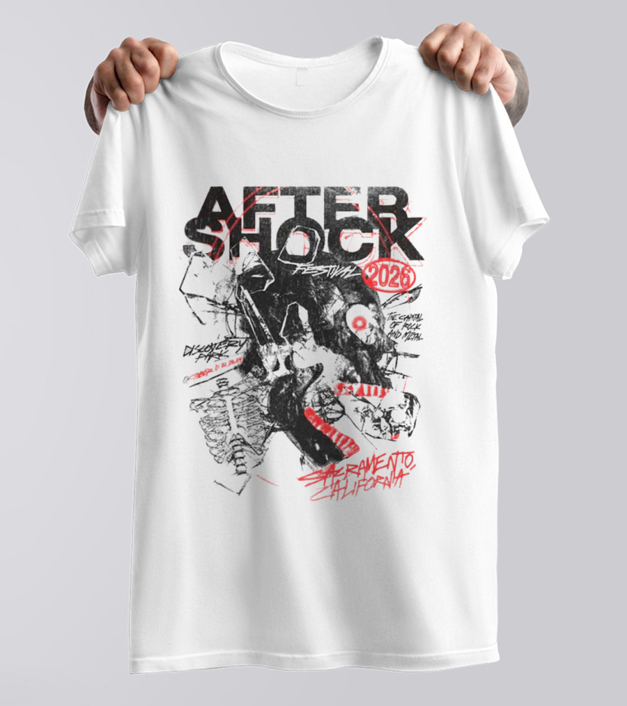 Aftershock Festival 2026 Sacramento California October 1 4 The Sound Of Rock N' Roll Chatter Brain T-Shirt