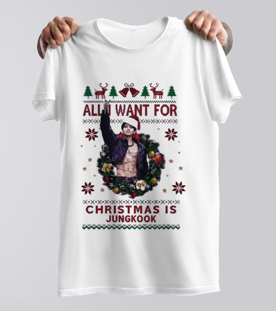 All I Want For Christmas Is Jungkook Holiday T-Shirt