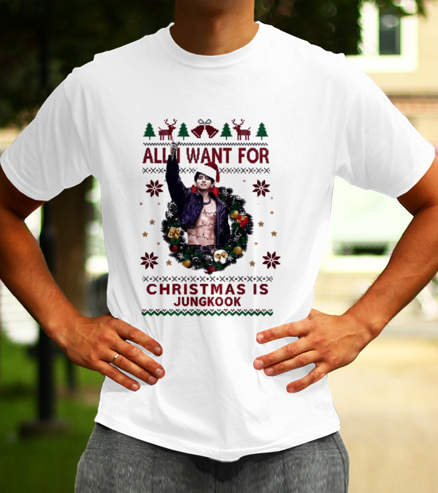 All I Want For Christmas Is Jungkook Holiday T-Shirt