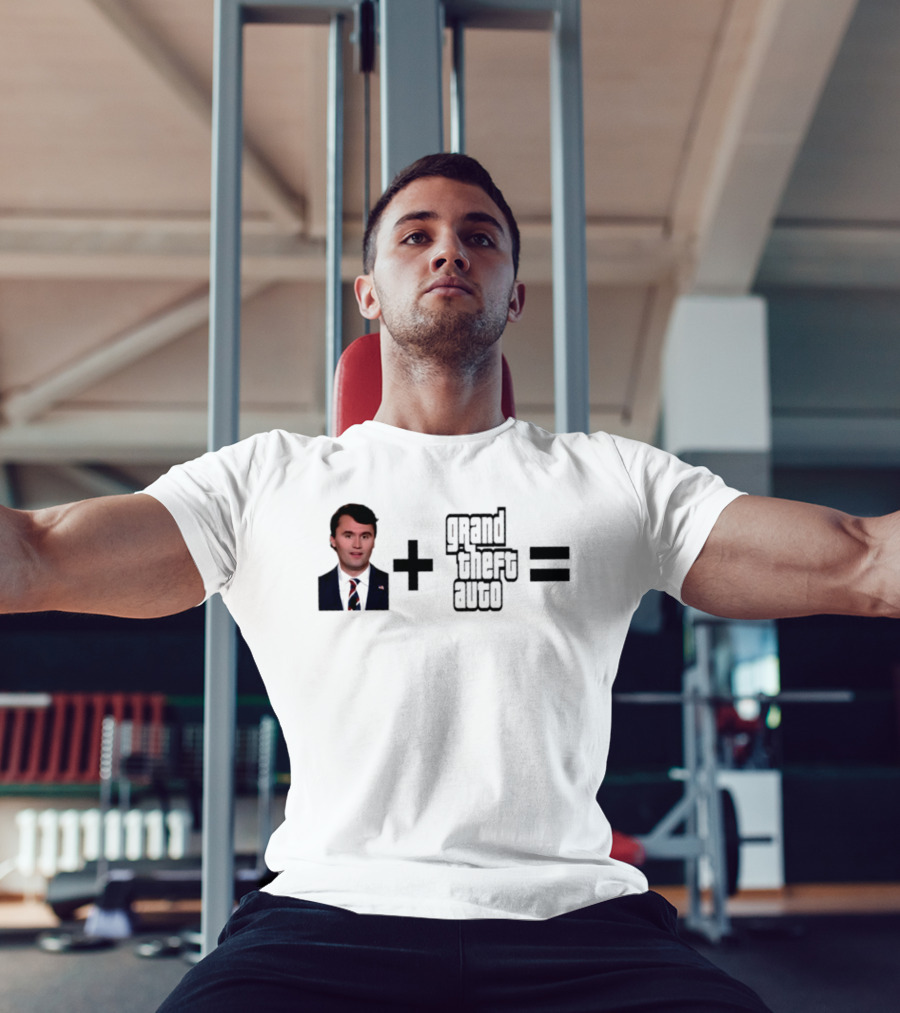 Charlie Kirk Plus Grand Theft Auto GTA Equals Meme T-Shirt