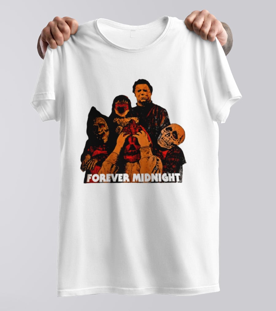 Forever Midnight Horror Icons Halloween Classic Characters T-Shirt