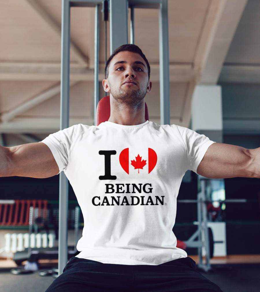 I Heart Maple Leaf Being Canadian T-Shirt