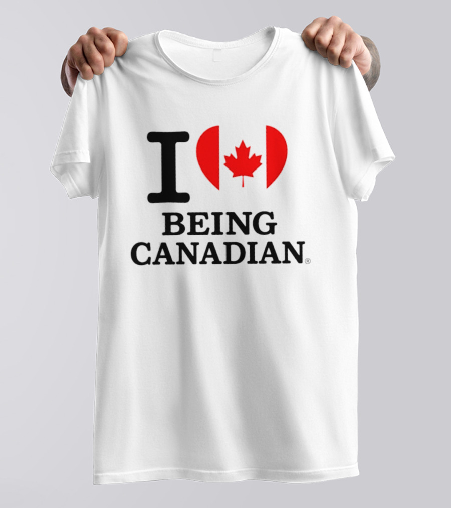 I Heart Maple Leaf Being Canadian T-Shirt