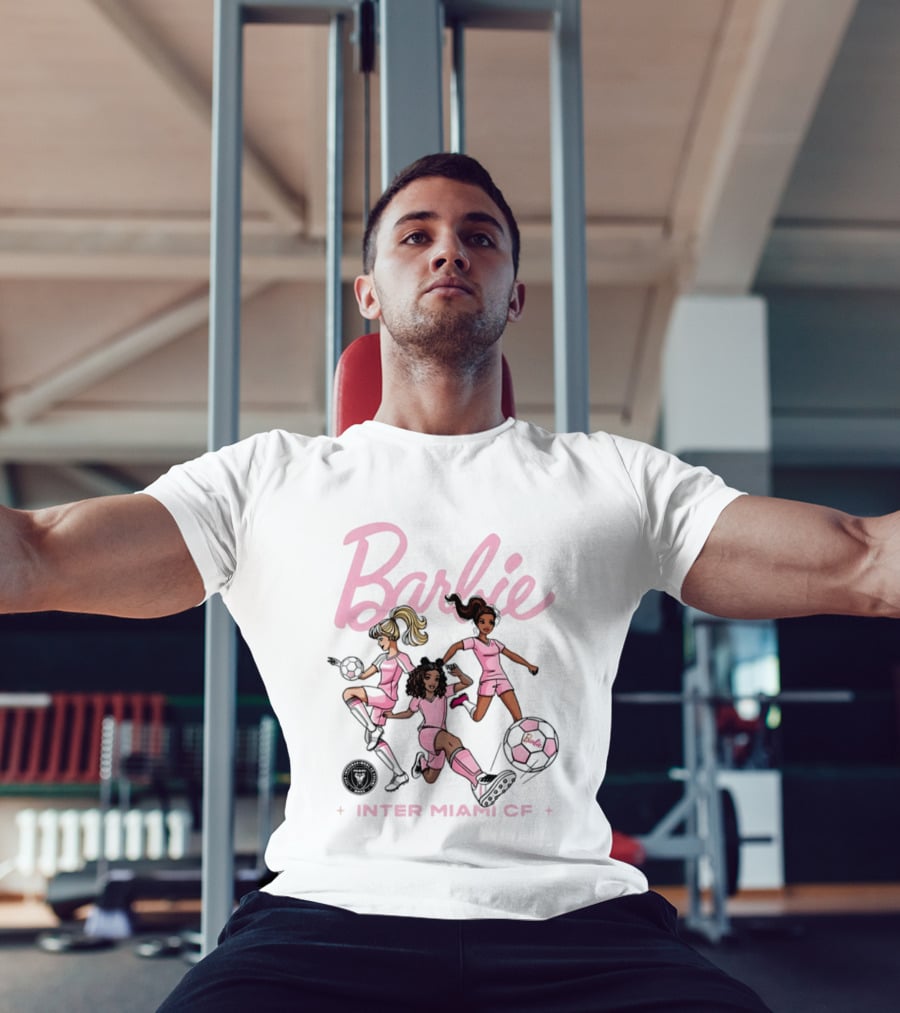 Barbie Inter Miami CF Soccer Collaboration MLS Players T-Shirt