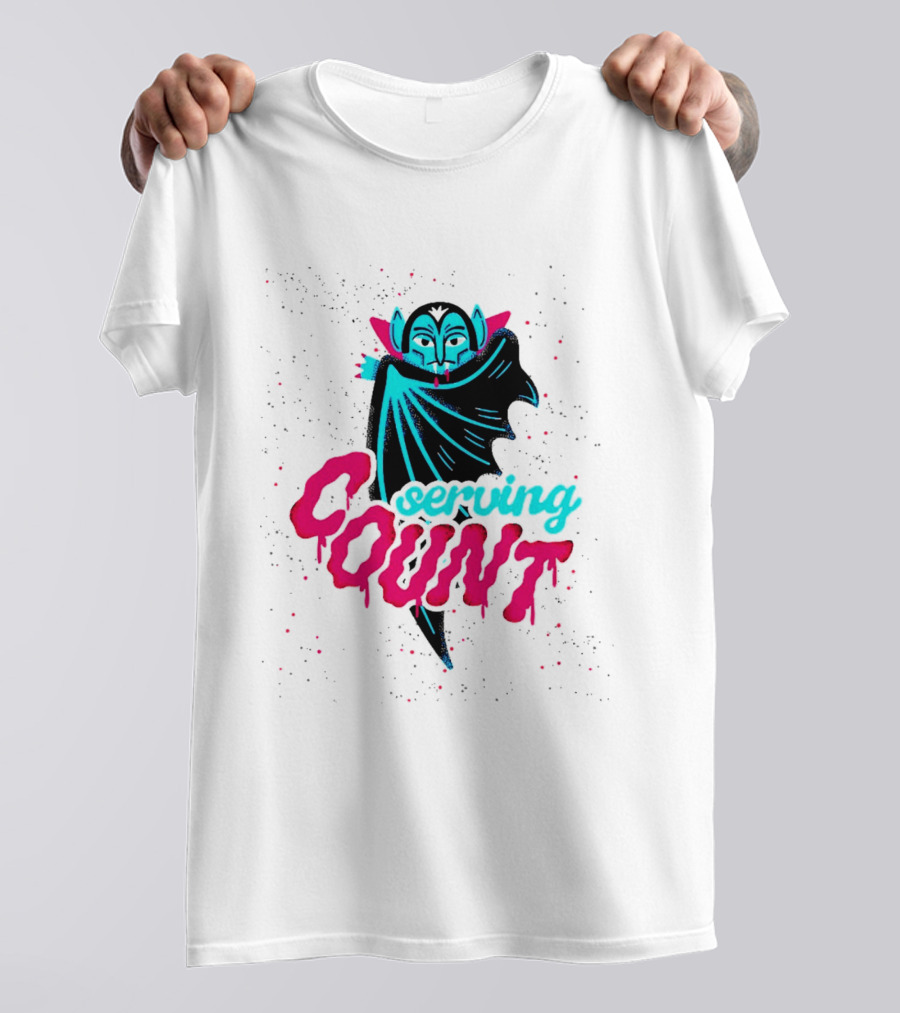 Serving Cunt Dracula Vampire Pastel Gothic Halloween T-Shirt