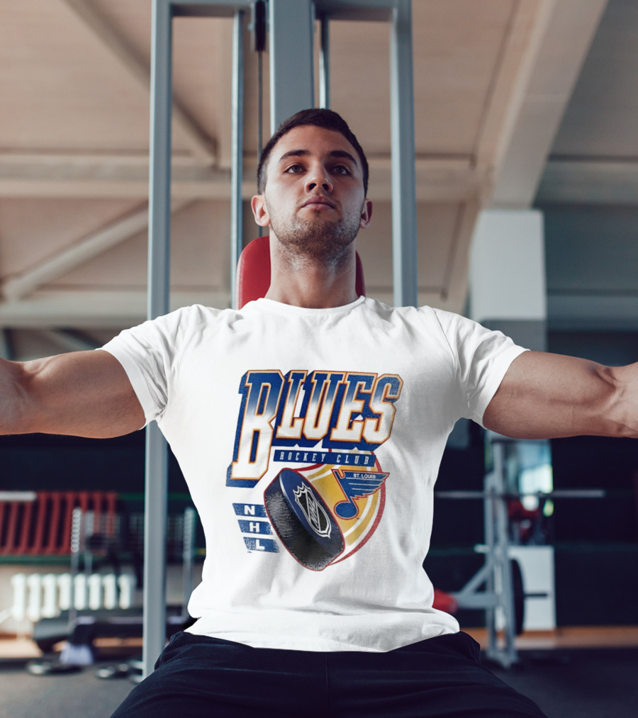 St. Louis Blues NHL Hockey Club Iconic Timeless Blue Note T-Shirt