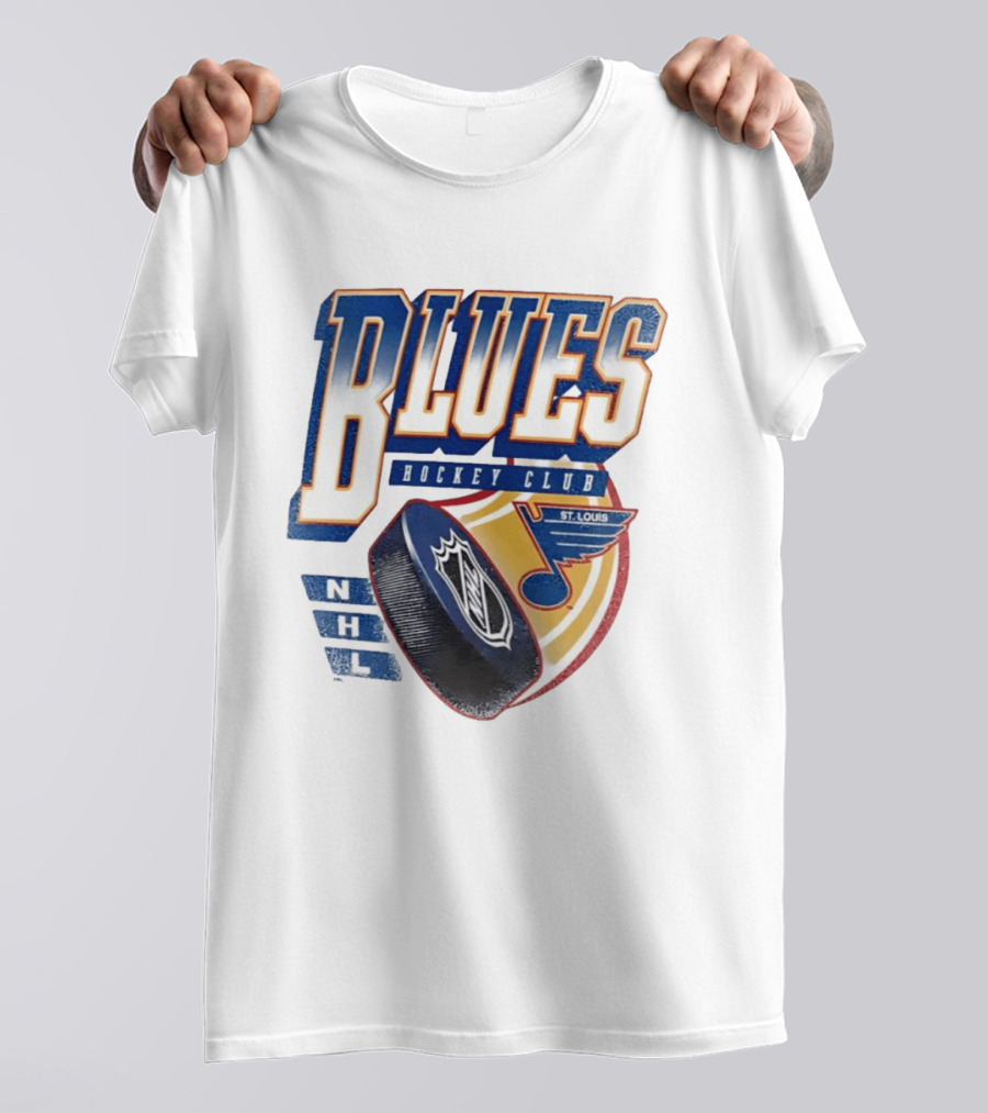 St. Louis Blues NHL Hockey Club Iconic Timeless Blue Note T-Shirt