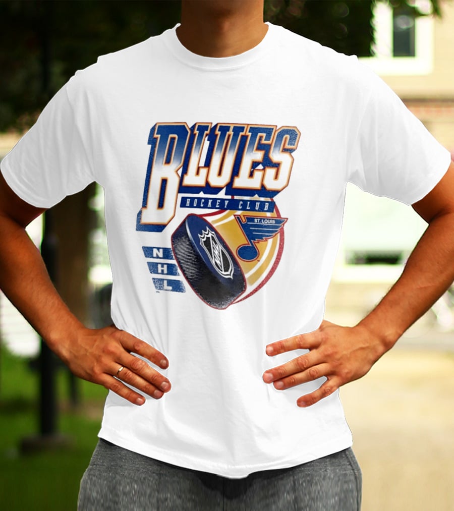St. Louis Blues NHL Hockey Club Iconic Timeless Blue Note T-Shirt