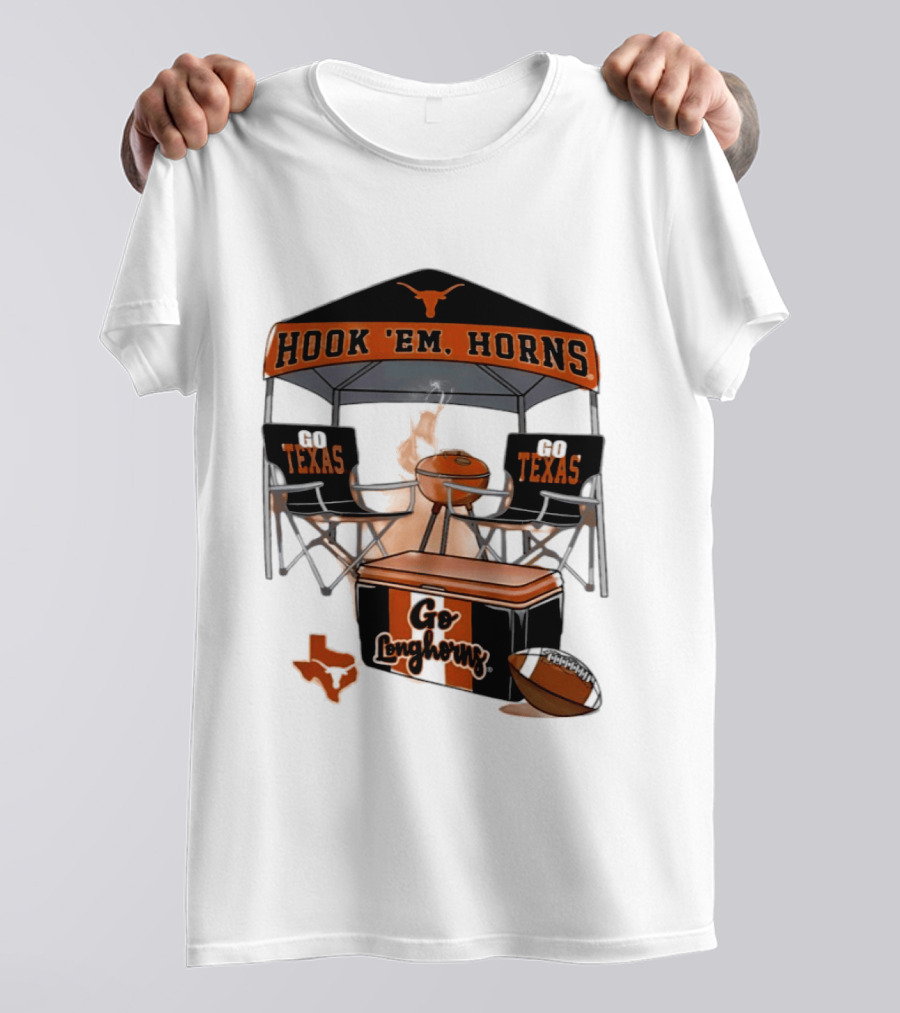 Texas Longhorns Hook 'Em Horns Go Texas 2026 NCAA Tailgater Hometown Football Fan Essentials T-Shirt