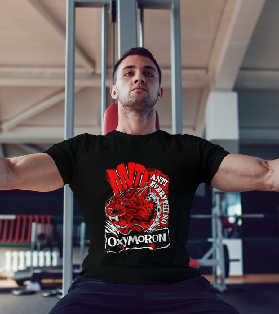 Anti Everything Oxymoron Panther Punk Rock T-Shirt