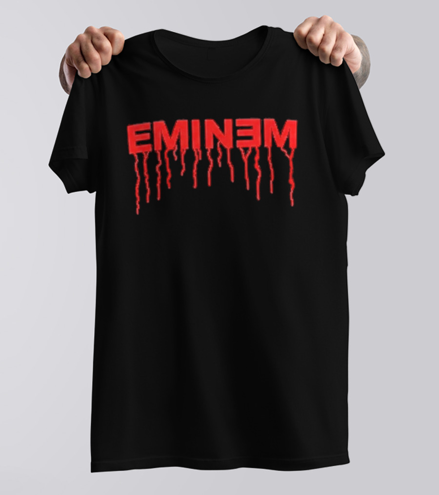 Eminem Slim Shady Jason Mask Chainsaw Halloween T-Shirt