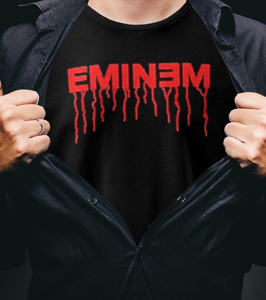 Eminem Slim Shady Jason Mask Chainsaw Halloween T-Shirt