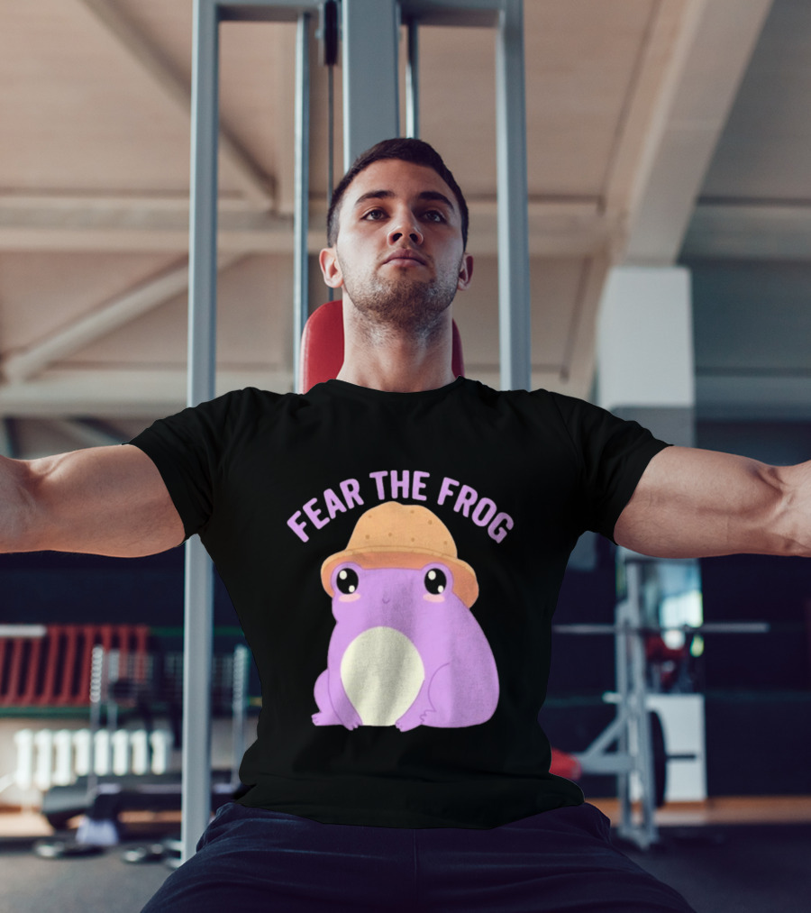 Fear The Frog Cute Purple Cartoon Bucket Hat T-Shirt