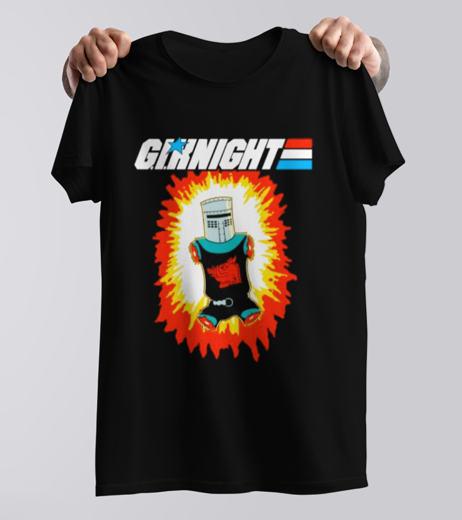 GI Night Black Knight Monty Python Exploding T-Shirt