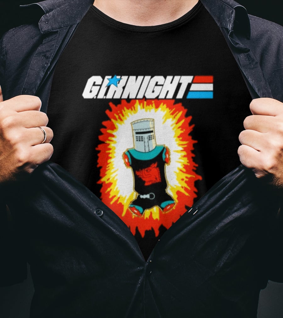 GI Night Black Knight Monty Python Exploding T-Shirt