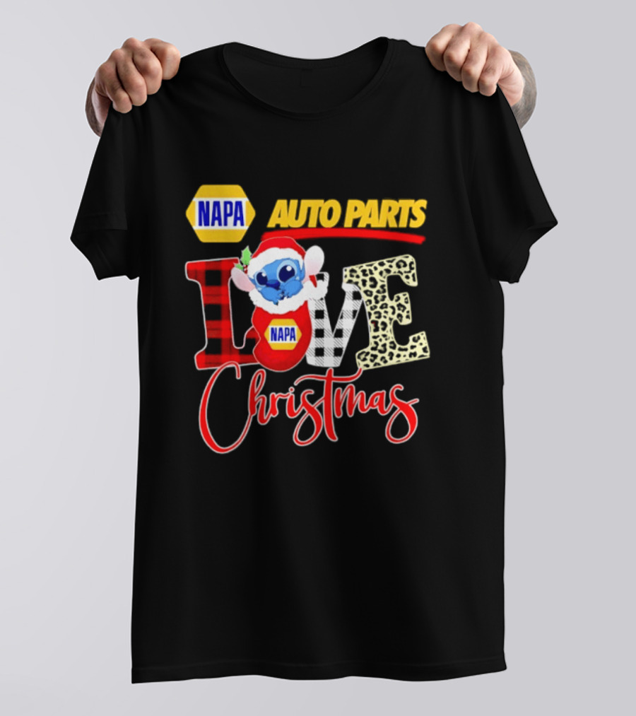 NAPA Auto Parts Stitch Christmas Love Holiday 2026 T-Shirt