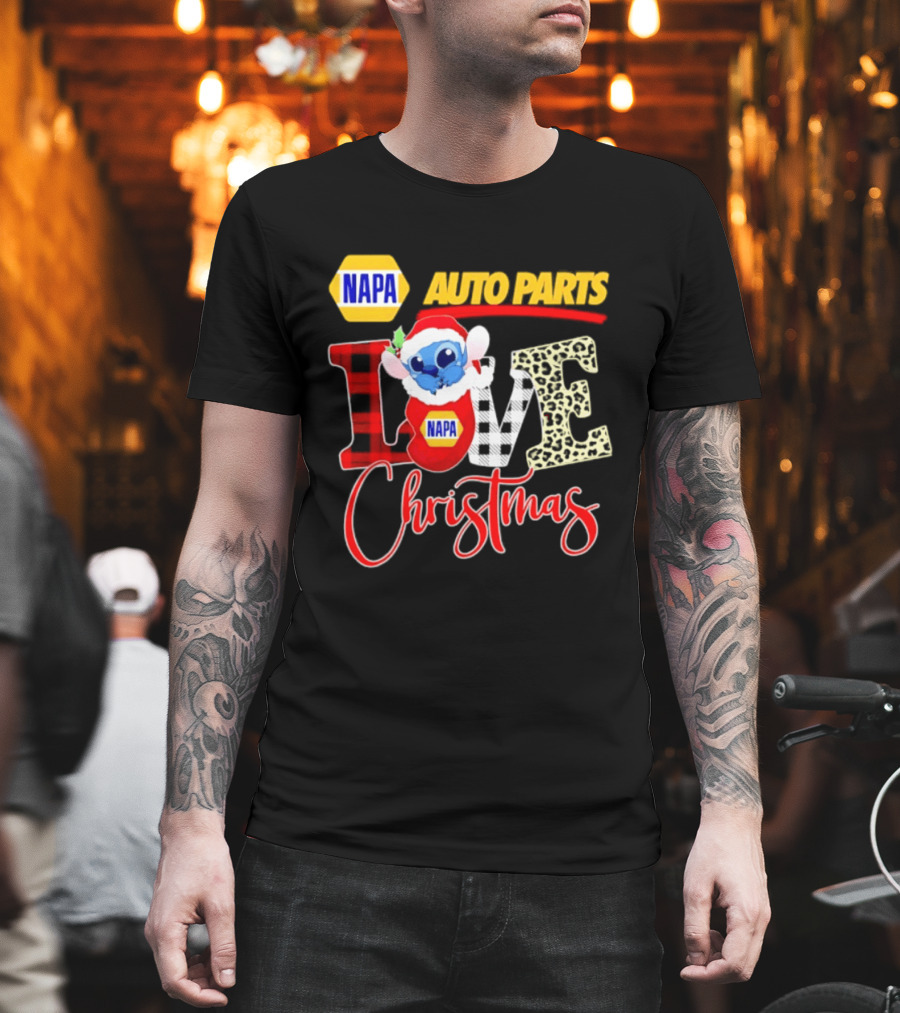 NAPA Auto Parts Stitch Christmas Love Holiday 2026 T-Shirt
