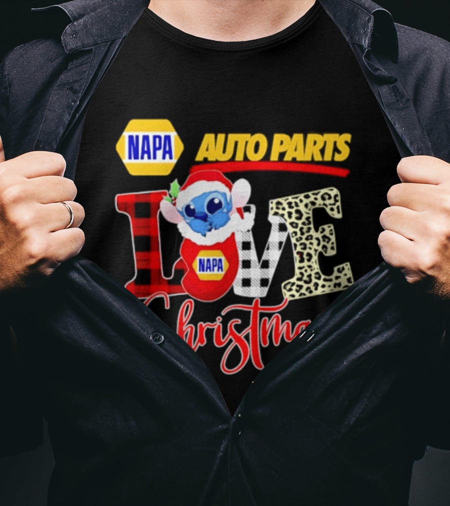 NAPA Auto Parts Stitch Christmas Love Holiday 2026 T-Shirt