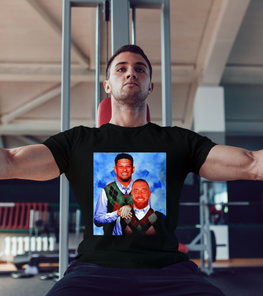 Patrick Mahomes Travis Kelce Step Brothers Meme Football T-Shirt