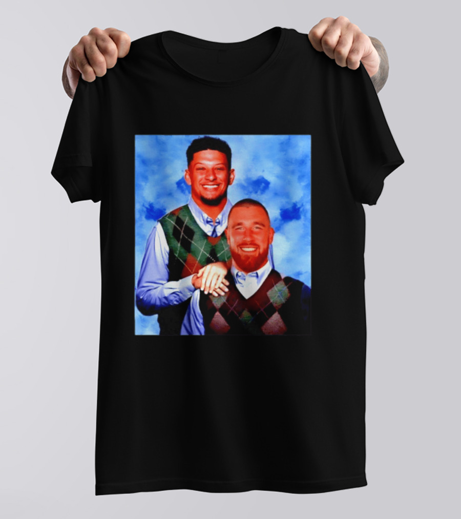 Patrick Mahomes Travis Kelce Step Brothers Meme Football T-Shirt