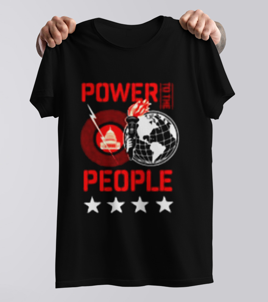 Power To The People 2026 Columbia MD October 3 Merriweather Post Pavilion Capitol Globe Torch T-Shirt