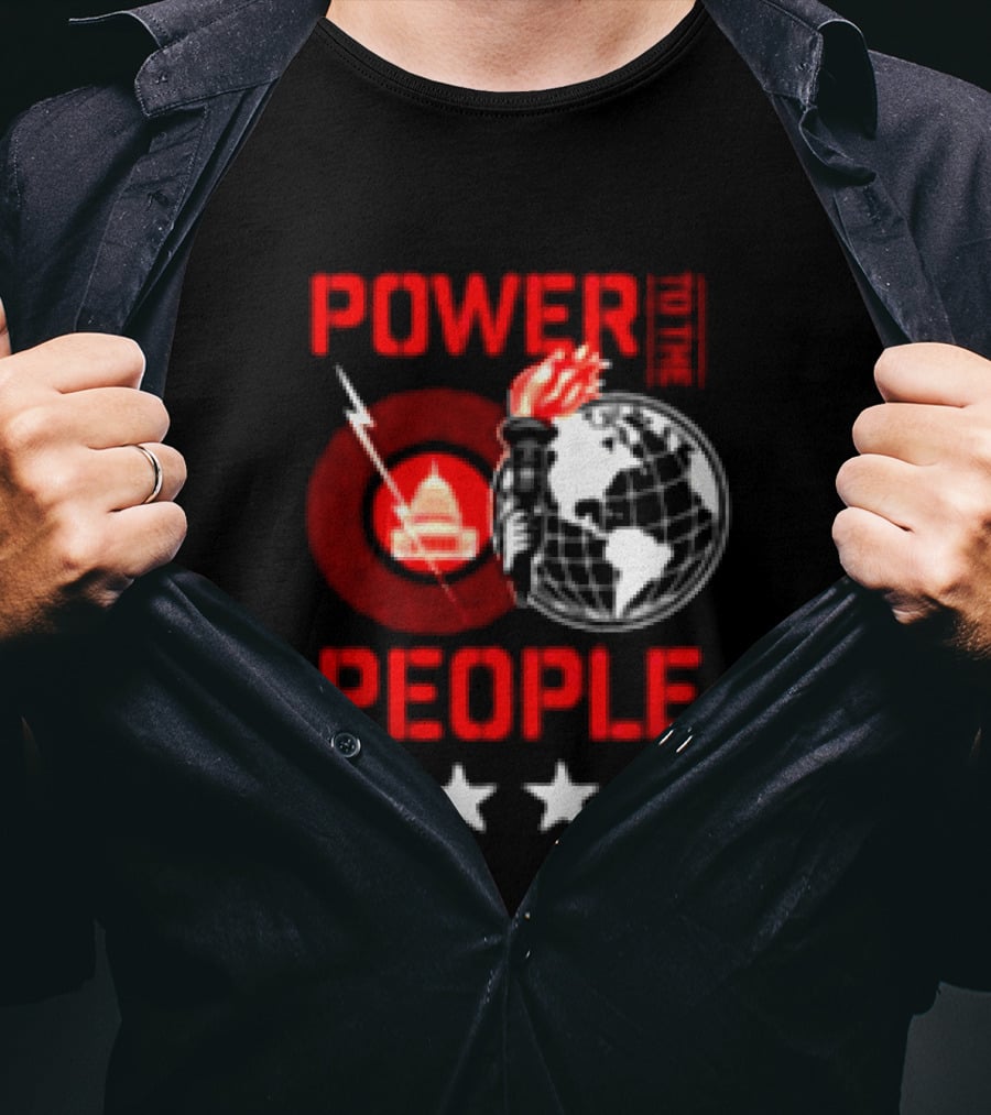 Power To The People 2026 Columbia MD October 3 Merriweather Post Pavilion Capitol Globe Torch T-Shirt