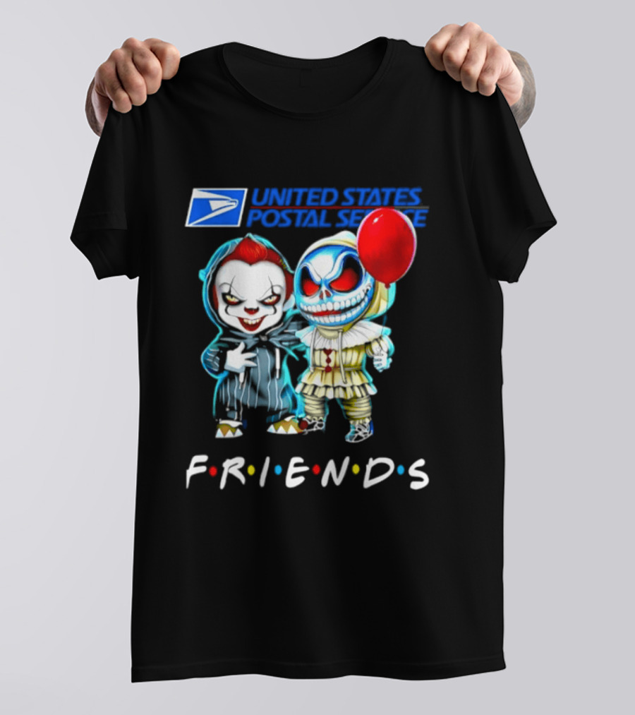 United States Postal Service Pennywise Skellington Friends 2026 Halloween T-Shirt