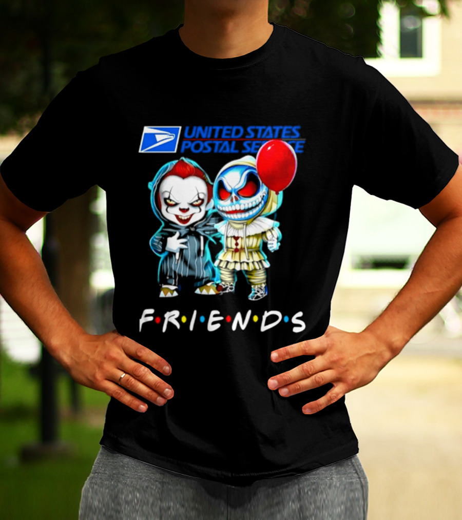 United States Postal Service Pennywise Skellington Friends 2026 Halloween T-Shirt