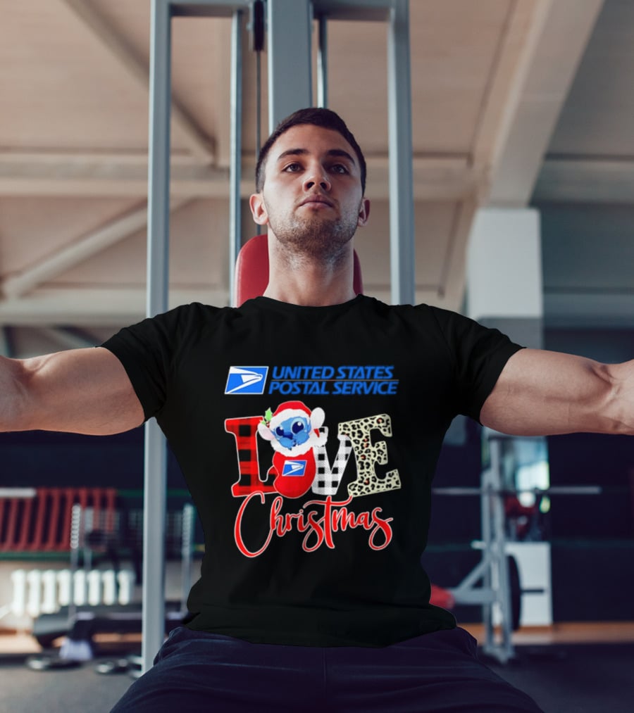 United States Postal Service Stitch Love Christmas 2026 Collaboration T-Shirt
