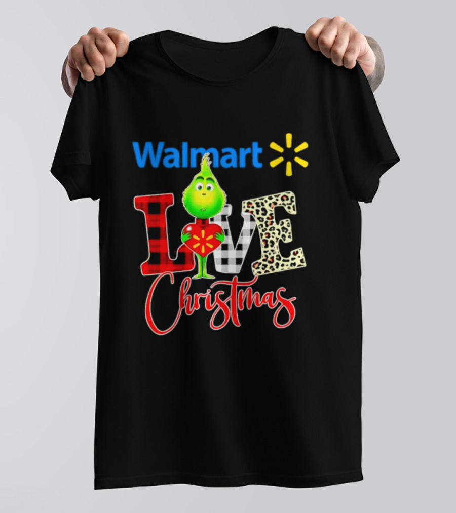 Walmart Grinch Love Christmas 2026 Cartoon T-Shirt