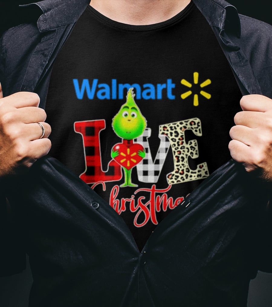 Walmart Grinch Love Christmas 2026 Cartoon T-Shirt