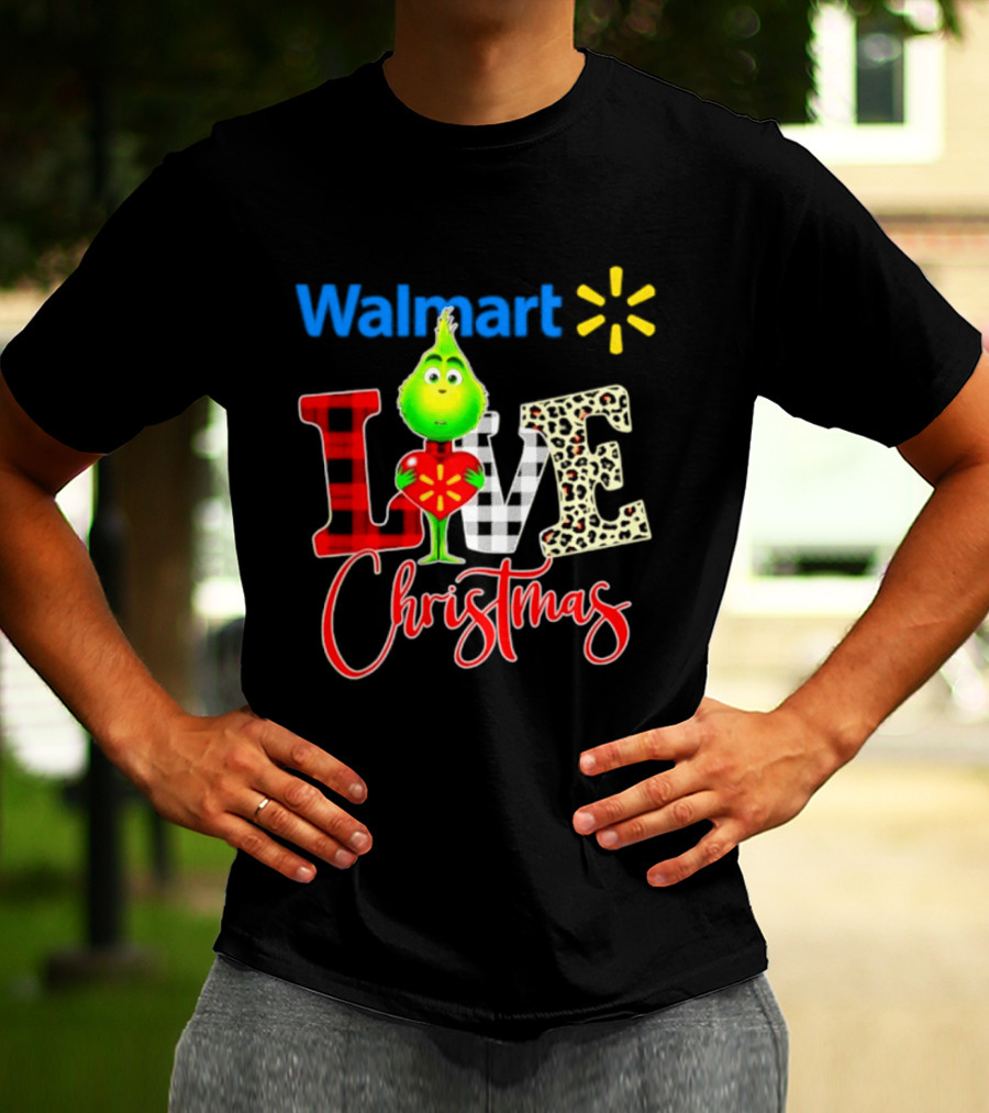 Walmart Grinch Love Christmas 2026 Cartoon T-Shirt