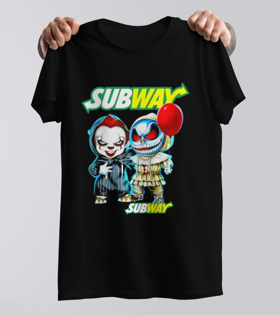 Subway Halloween 2026 Pennywise Skellington Red Balloon T-Shirt