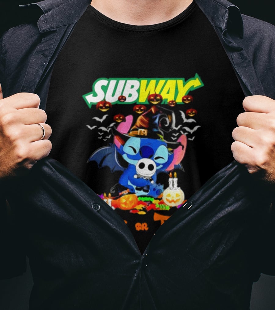 Subway Stitch Trick Or Treat Halloween 2026 T-Shirt