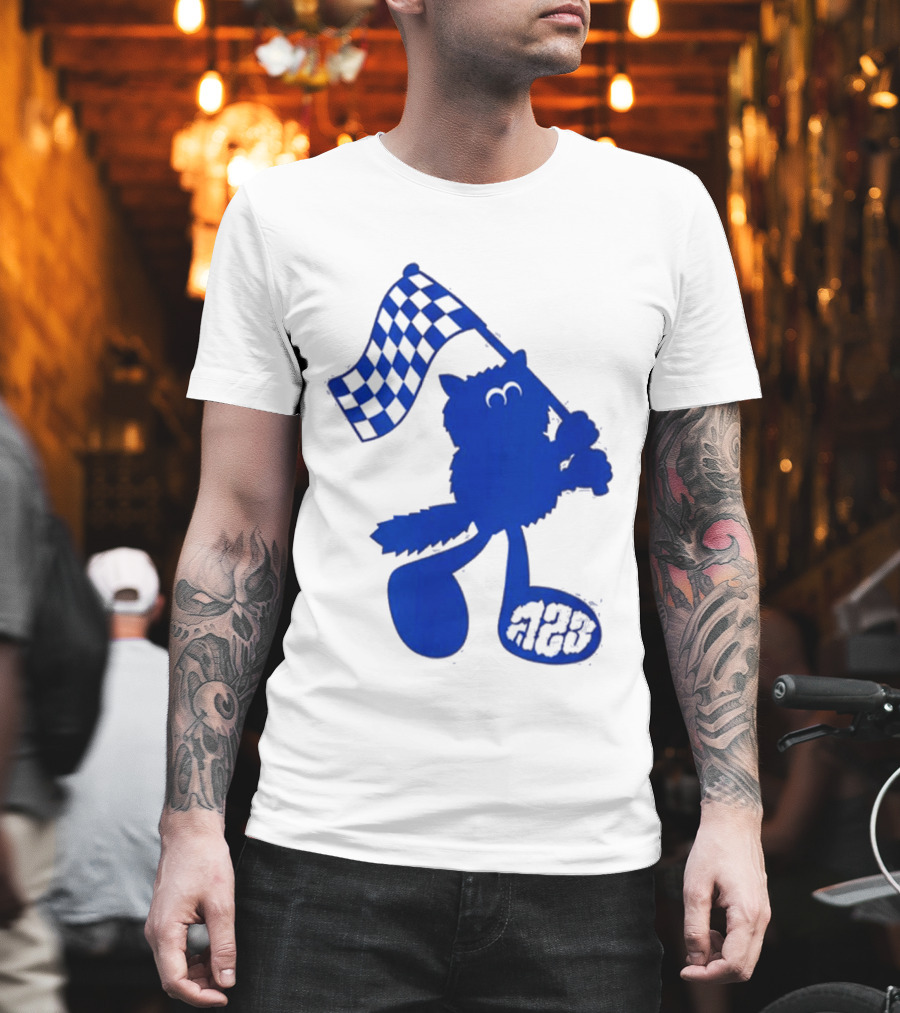 Alex Albon Quadrant Singapore Race Week Mascot 23 Checkered Flag T-Shirt