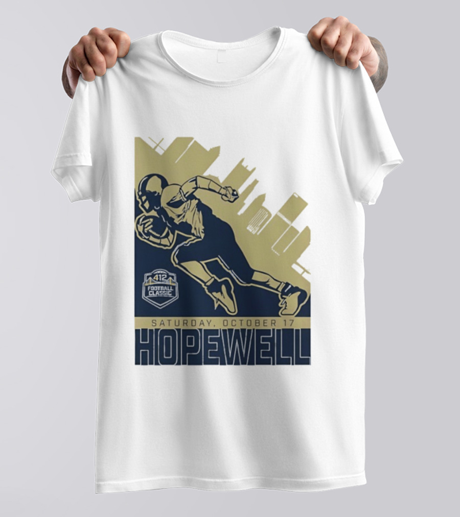 Hopewell Football Classic Saturday October 17 City Skyline T-Shirt