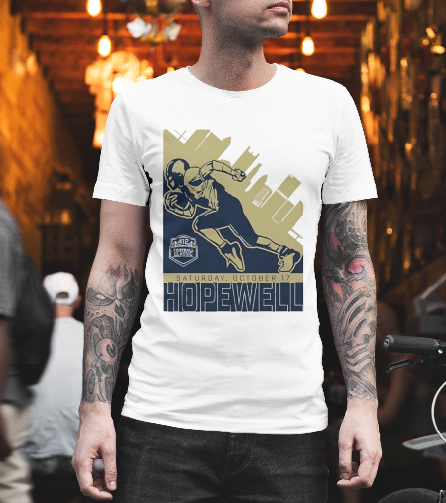 Hopewell Football Classic Saturday October 17 City Skyline T-Shirt
