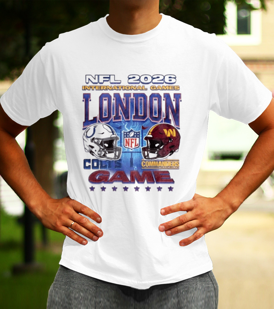 NFL 2026 International Games London Colts Vs Commanders Game T-Shirt