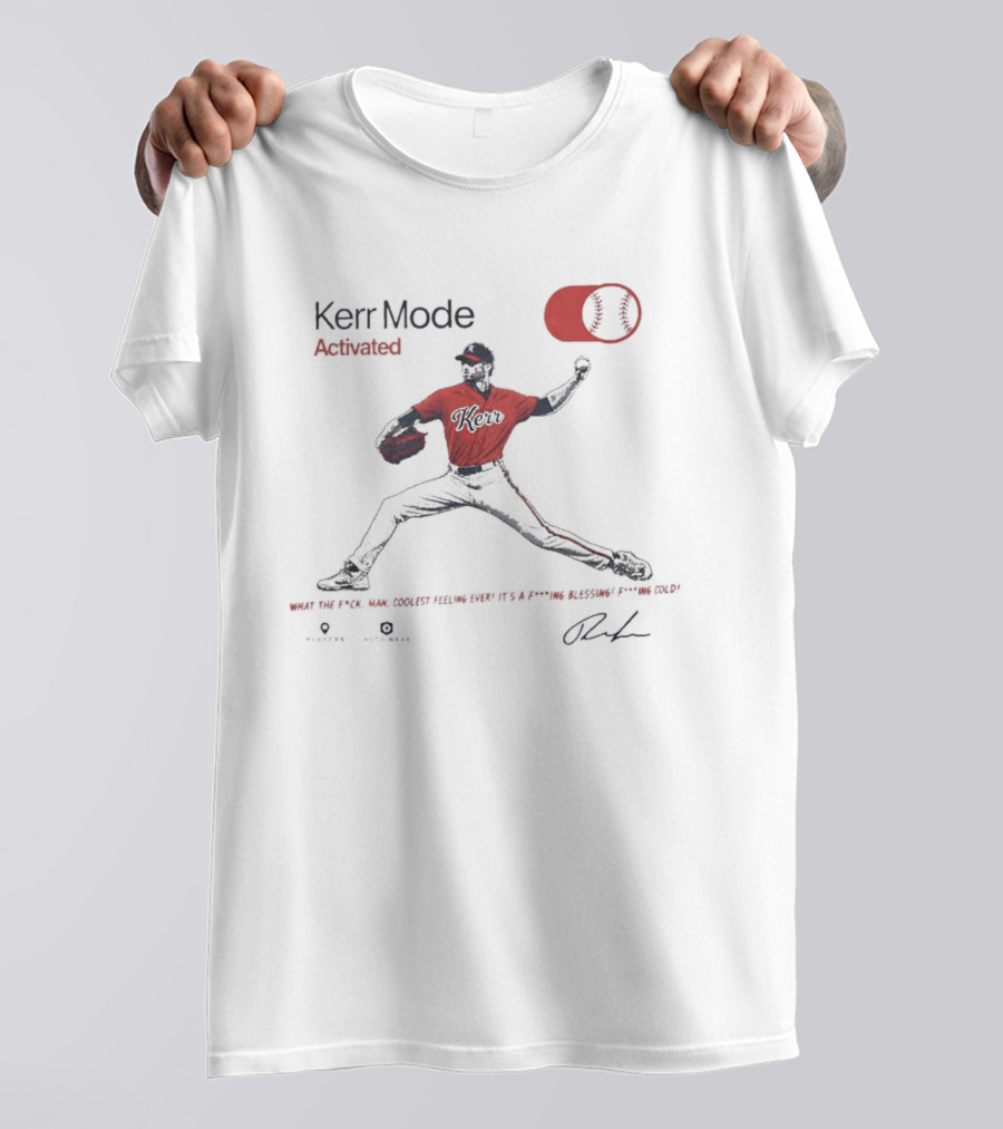 Kerr Mode Activated Baseball Player Pitcher On Switch T-Shirt