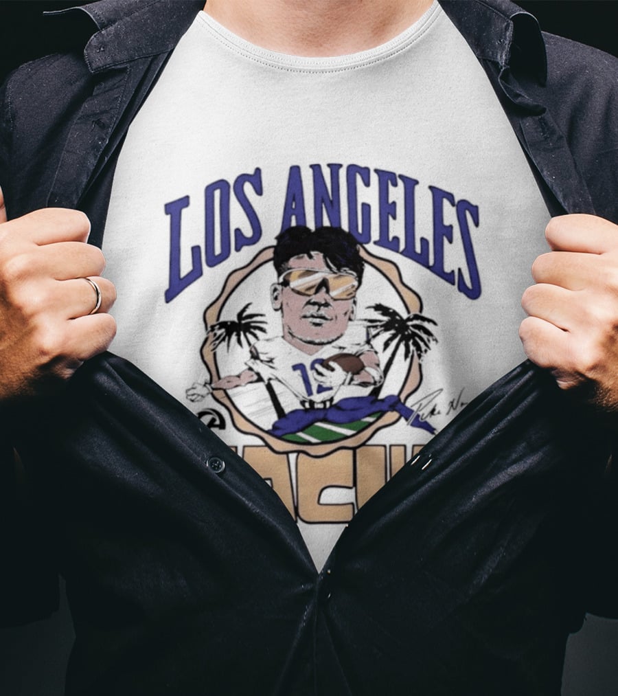 Los Angeles Rams Puka Nacua Player Caricature Football Fan T-Shirt